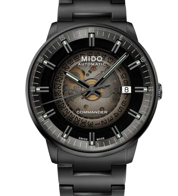 MIDO Commander Gradient 美度香榭系列 煙灰漸層機械腕錶 M0214073341100