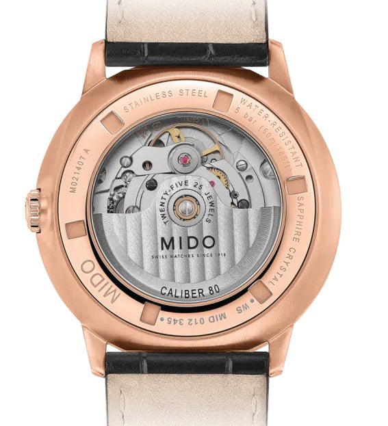 MIDO Commander Gradient 美度香榭系列 煙灰漸層機械腕錶 M0214073641100