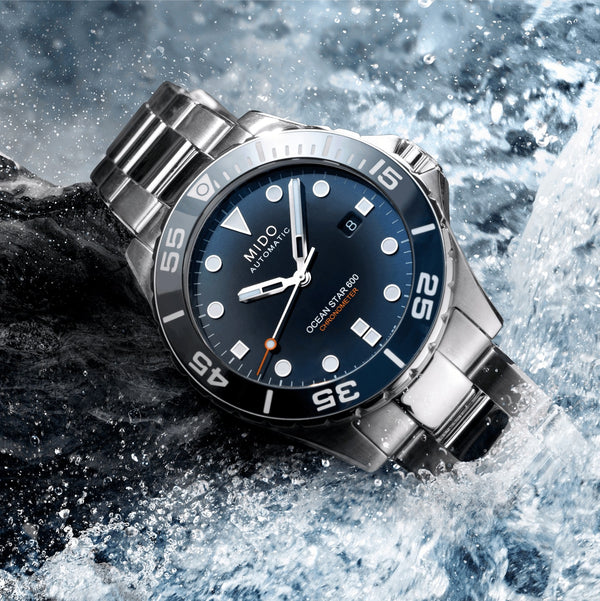 MIDO OCEAN STAR 美度海洋之星 深潛600米天文台認證潛水機械錶 43.5mm M0266081104101