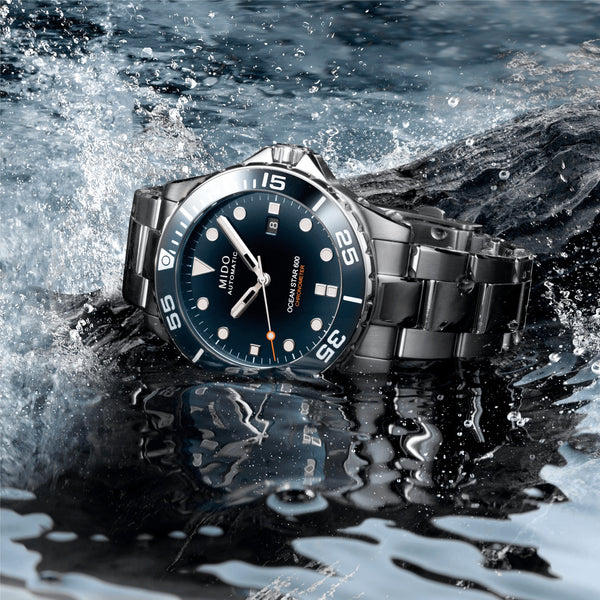 MIDO OCEAN STAR 美度海洋之星 深潛600米天文台認證潛水機械錶 43.5mm M0266081104101