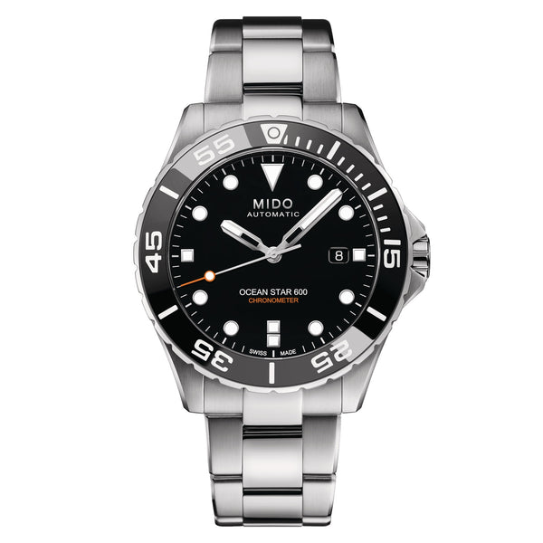 MIDO OCEAN STAR 美度海洋之星 深潛600米天文台認證潛水機械錶 43.5mm M0266081105100