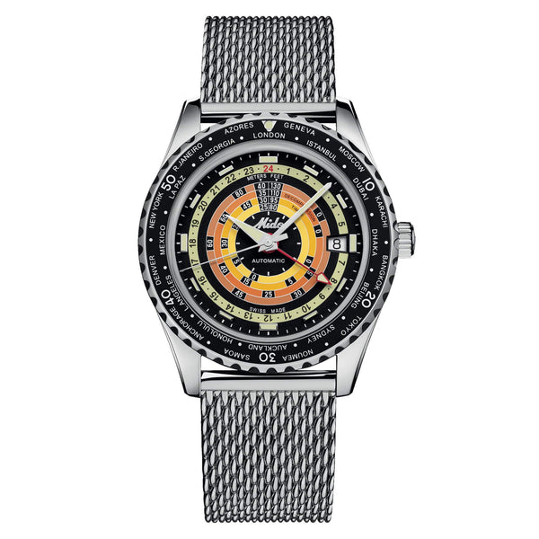 Mido Ocean Star 美度海洋之星復刻彩虹圈雙時區GMT潛水腕錶 40mm M0268291705100