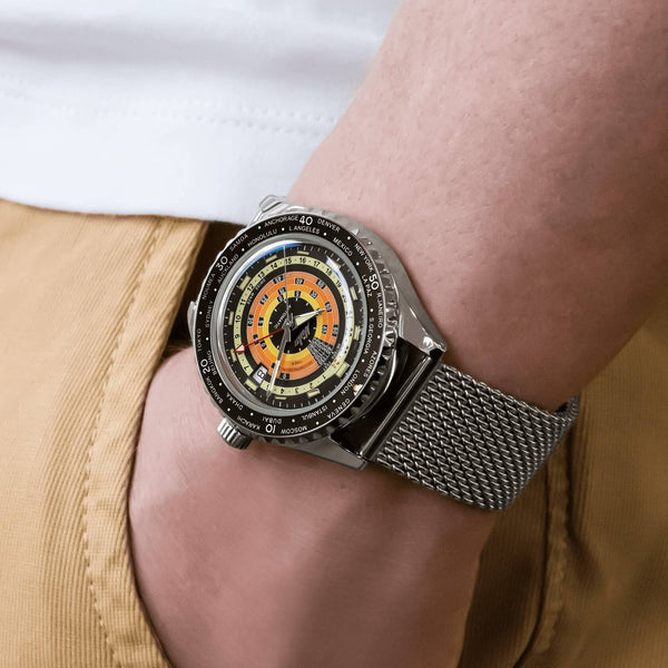 Mido Ocean Star 美度海洋之星復刻彩虹圈雙時區GMT潛水腕錶 40mm M0268291705100