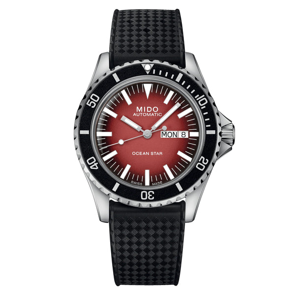 Mido 美度 Ocean Star 海洋之星復刻漸層紅潛水腕錶 M0268301742100
