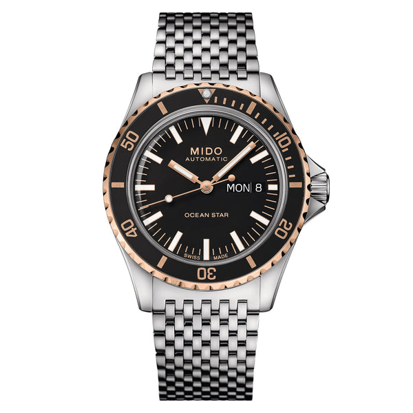 MIDO 美度 Ocean Star 海洋之星TRIBUTE 75週年特別腕錶 玫瑰金PVD 40mm M0268302105100