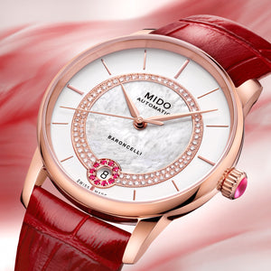 MIDO Baroncelli 美度永恆系列真鑽機械女錶 M0378073603101
