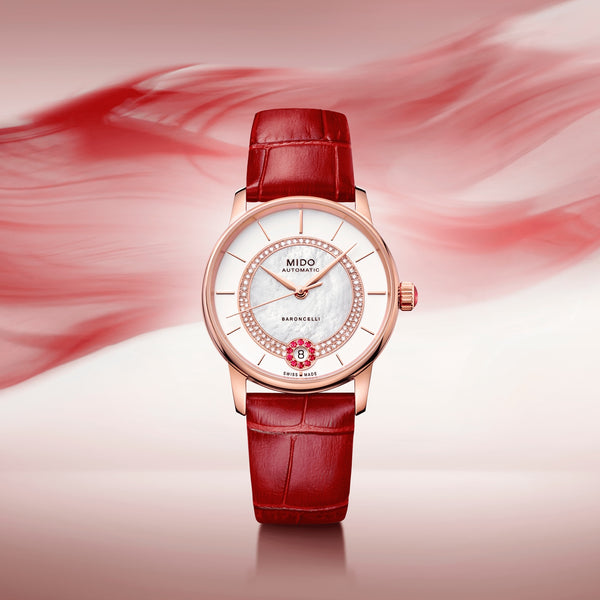 MIDO Baroncelli 美度永恆系列真鑽機械女錶 M0378073603101