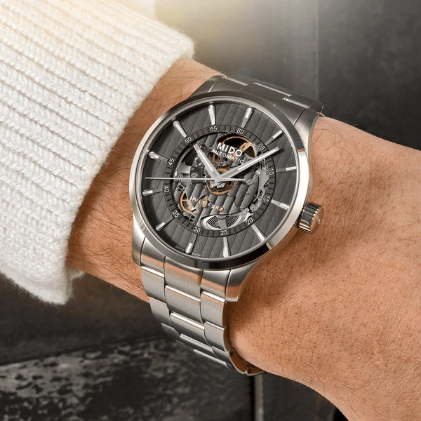 MIDO MULTIFORT 美度先鋒系列鏤空腕錶 42mm M0384361106100