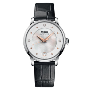 MIDO 美度 BARONCELLI 永恆系列套錶組 珍珠貝錶盤 34mm M0392071610600
