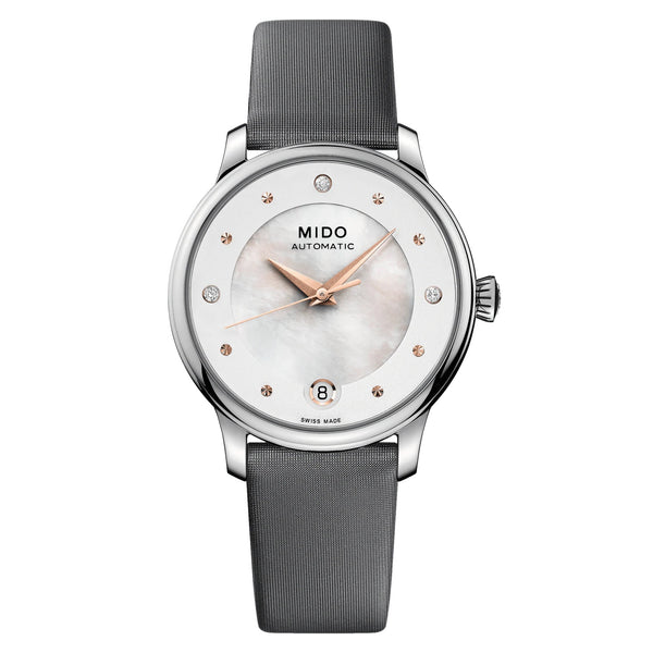 MIDO 美度 BARONCELLI 永恆系列套錶組 珍珠貝錶盤 34mm M0392071610600