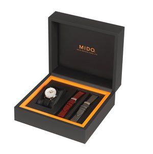 MIDO 美度 BARONCELLI 永恆系列套錶組 珍珠貝錶盤 34mm M0392071610600
