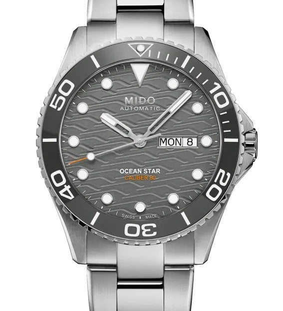 Mido Ocean Star 200C 美度海洋之星200米陶瓷圈腕錶 M0424301108100 灰面