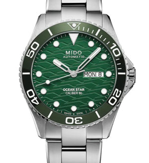 Mido Ocean Star 200C 美度海洋之星200米陶瓷圈腕錶 M0424301109100 綠面