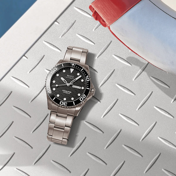 Mido Ocean Star 200C 美度海洋之星陶瓷圈200米鈦金屬潛水腕錶 M0424304405100