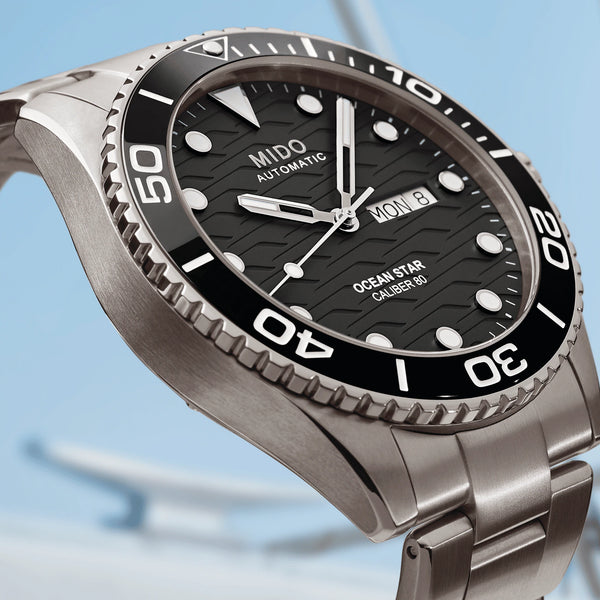 Mido Ocean Star 200C 美度海洋之星陶瓷圈200米鈦金屬潛水腕錶 M0424304405100