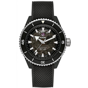 RADO 雷達錶 Captain Cook 庫克船長300米高科技陶瓷鏤空腕錶 43mm R32127156