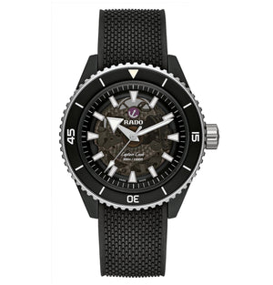 RADO 雷達錶 Captain Cook 庫克船長300米高科技陶瓷鏤空腕錶 43mm R32127156
