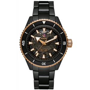 RADO 雷達錶Captain Cook 庫克船長300米高科技陶瓷鏤空腕錶 43mm R32127162