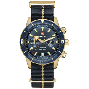RADO 雷達錶 Captain Cook 庫克船長系列 Bronze 青銅計時潛水機械腕錶 43mm R32146208