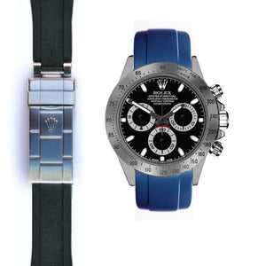 Rolex Daytona EverestBands 瑞士製橡膠錶帶配勞力士原廠摺疊帶扣- Everest Horology Products - 新萬國鐘錶