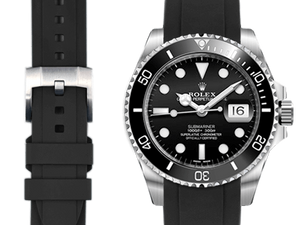 EVEREST錶帶 ROLEX SUBMARINER 116610 116613 116618 膠帶穿扣 - 新萬國鐘錶