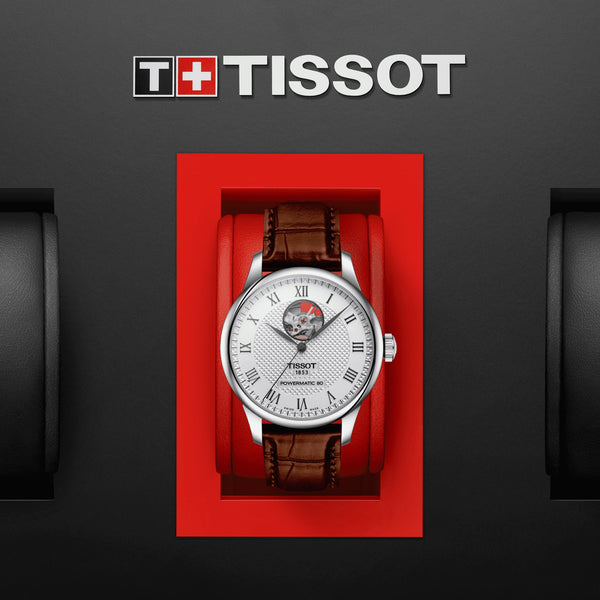 TISSOT 天梭力洛克系列Powermatic 80開芯機械男錶 T0064071603301