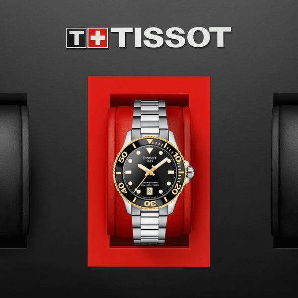 TISSOT SEASTAR 1000 天梭海星系列300米潛水石英錶 36mm T1202102105100
