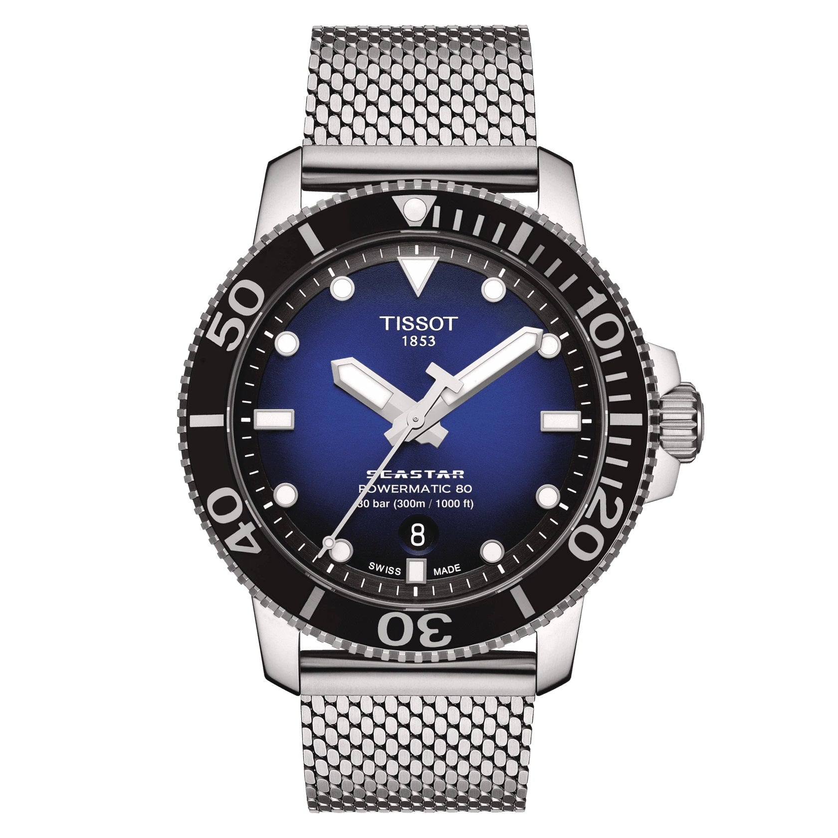 Tissot seastar 1000 2025 powermatic 80 blue dial