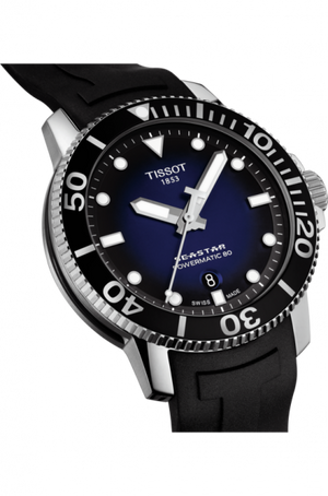 TISSOT SEASTAR 1000 天梭海星系列300米潛水機械錶 T1204071704100 - 新萬國鐘錶
