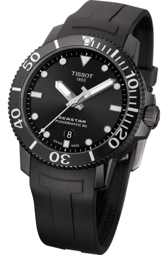 TISSOT SEASTAR 1000 天梭海星系列300米潛水機械錶 T1204073705100