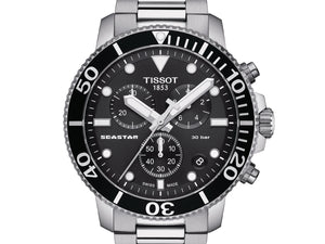 TISSOT SEASTAR 1000 天梭海星系列計時300米潛水錶 T1204171105100 - 新萬國鐘錶
