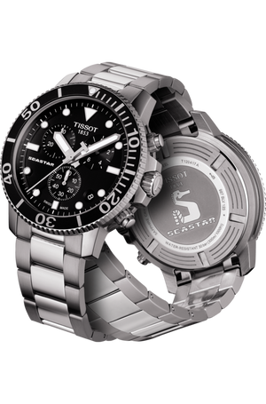 TISSOT SEASTAR 1000 天梭海星系列計時300米潛水錶 T1204171105100 - 新萬國鐘錶