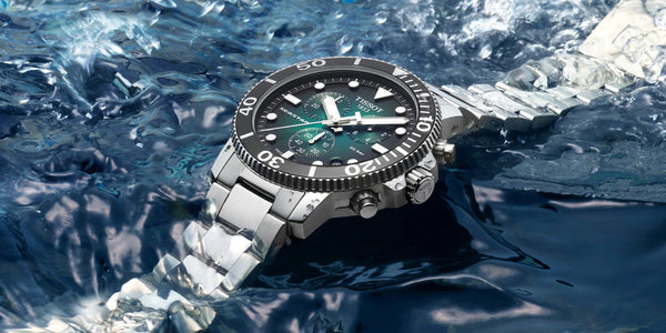 TISSOT SEASTAR 1000 天梭海星系列計時300米潛水錶漸層綠 T1204171109101