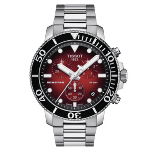 TISSOT SEASTAR 1000 天梭海星系列計時300米潛水錶 T1204171142100