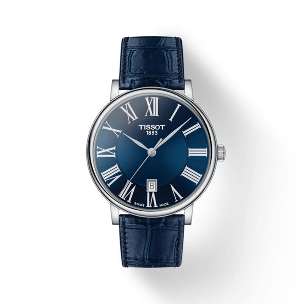 TISSOT Carson 天梭卡森系列石英男士腕錶藍面 40mm T1224101604300