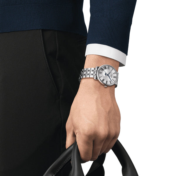 TISSOT Carson 天梭卡森系列男士月相石英腕錶 T1224231103300