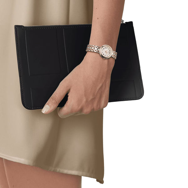 TISSOT BELLISSIMA 天梭優雅羅馬石英PVD玫瑰金女士腕錶 26mm T1260102201301
