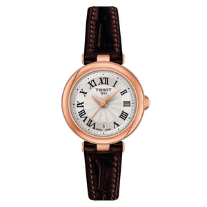 TISSOT BELLISSIMA 天梭優雅羅馬石英PVD玫瑰金女士腕錶 26mm T1260103601300