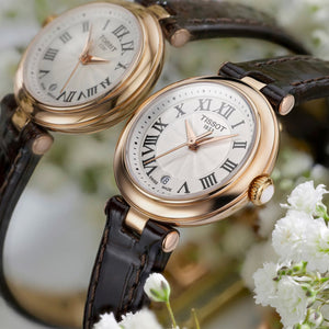 TISSOT BELLISSIMA 天梭優雅羅馬石英PVD玫瑰金女士腕錶 26mm T1260103601300