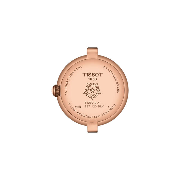 TISSOT BELLISSIMA 天梭優雅羅馬石英PVD玫瑰金女士腕錶 26mm T1260103601300
