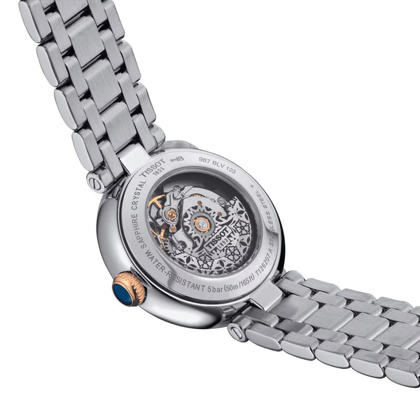 TISSOT BELLISSIMA 天梭優雅羅馬機械PVD玫瑰金女士腕錶 26mm T1262072201300