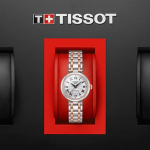 TISSOT BELLISSIMA 天梭優雅羅馬機械PVD玫瑰金女士腕錶 26mm T1262072201300