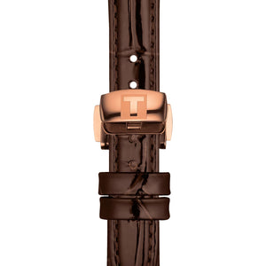 TISSOT BELLISSIMA 天梭優雅羅馬機械PVD玫瑰金女士腕錶 26mm T1262073601300