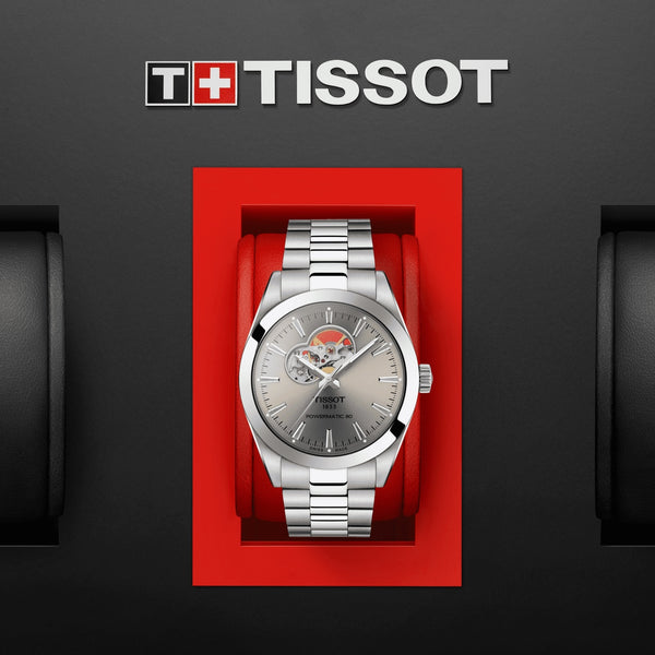 TISSOT Gentleman 天梭紳士系列 80小時開心機械手錶 40mm T1274071108100