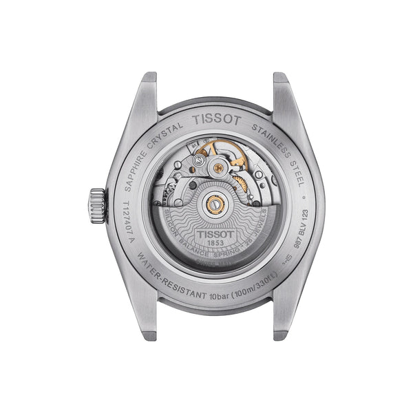 TISSOT Gentleman 天梭紳士系列 80小時矽游絲機械手錶 藍 40mm T1274071604101