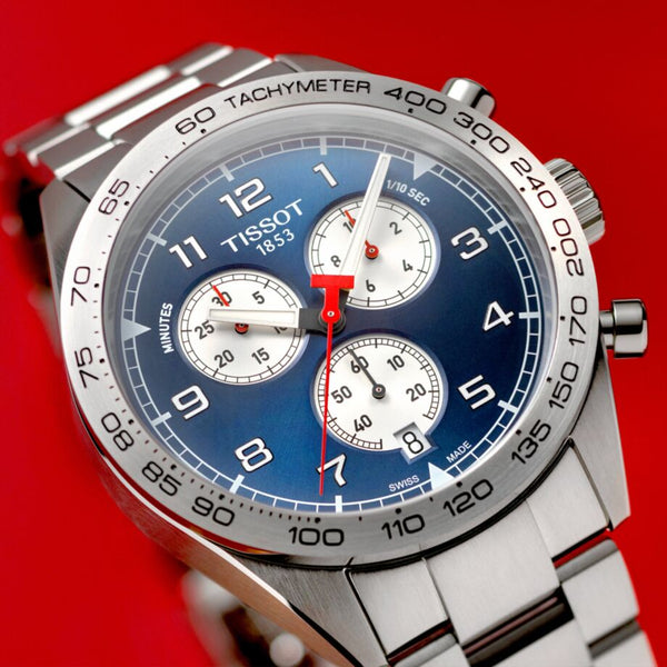 TISSOT 天梭 PRS516 三眼石英計時腕錶 45mm T1316171104200