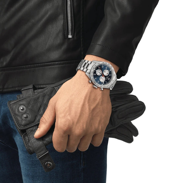 TISSOT 天梭 PRS516 三眼石英計時腕錶 45mm T1316171104200