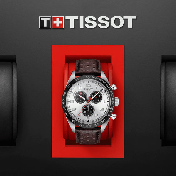 TISSOT 天梭 PRS516 三眼石英計時腕錶 T1316171603200