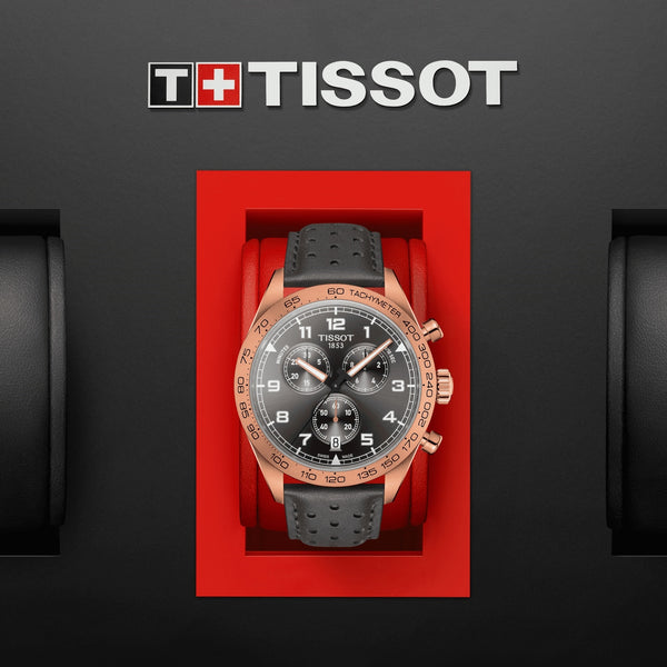 TISSOT 天梭 PRS516 三眼石英計時腕錶 T1316173608200