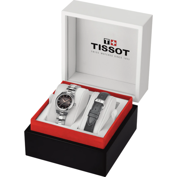 TISSOT 天梭 T-My Lady 真鑽女士機械腕錶 29.3mm T1320071106601